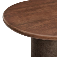 Enric 84 Inch Mango Wood Oval Dining Table by Modway - Walnut
