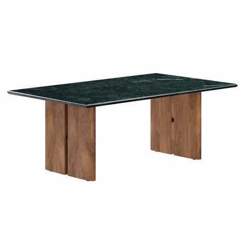 Amistad Marble Coffee Table by Modway - Walnut Green Marble