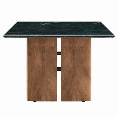 Amistad Marble Coffee Table by Modway - Walnut Green Marble