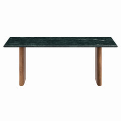 Amistad Marble Coffee Table by Modway - Walnut Green Marble