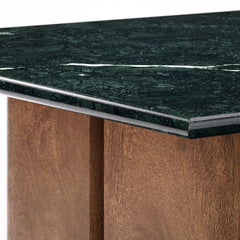 Amistad Marble Coffee Table by Modway - Walnut Green Marble