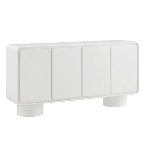 Lumo 4-Door Curved Wood Accent Cabinet by Modway - White
