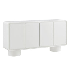 Lumo 4-Door Curved Wood Accent Cabinet by Modway - White
