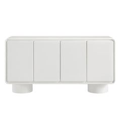 Lumo 4-Door Curved Wood Accent Cabinet by Modway - White