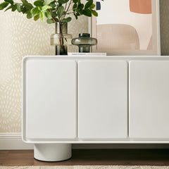 Lumo 4-Door Curved Wood Accent Cabinet by Modway - White