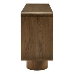 Lumo 4-Door Curved Wood Accent Cabinet by Modway - Walnut