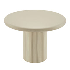 Belmonte 45 Inch Painted Wood Round Pedestal Dining Table by Modway - Putty
