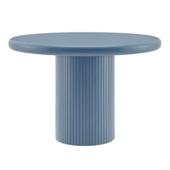 Belmonte 45 Inch Painted Wood Round Pedestal Dining Table by Modway - Stillwater Blue