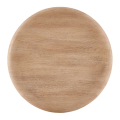 Tori 20 Inch Round Indoor and Outdoor Patio Side Table by Modway - Oak