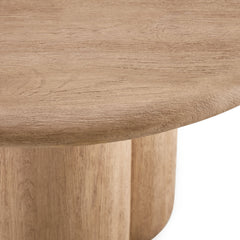 Tori 20 Inch Round Indoor and Outdoor Patio Side Table by Modway - Oak