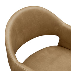 Talia 41 Inch Vegan Leather Bar Stool by Modway - Toast