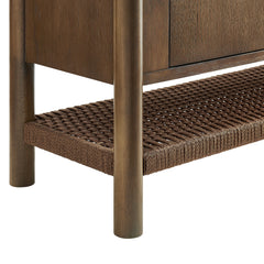 Taschen 4-Door Wood Sideboard Cabinet by Modway - Walnut Brown