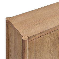 Taschen 4-Door Wood Sideboard Cabinet by Modway - Weathered Oak Natural