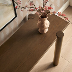Taschen Console Table by Modway - Walnut