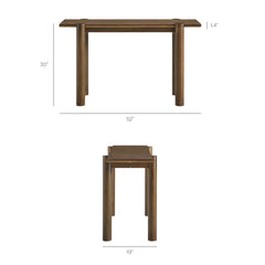 Taschen Console Table by Modway - Walnut
