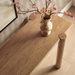 Taschen Console Table by Modway - Weathered Oak