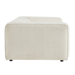 Auren 88 Inch Lattice Bouclé Upholstered Sofa by Modway - Cream