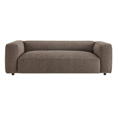 Auren 88 Inch Lattice Bouclé Upholstered Sofa by Modway - Earth