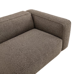 Auren 88 Inch Lattice Bouclé Upholstered Sofa by Modway - Earth