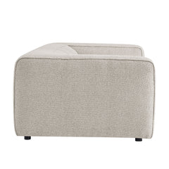 Auren 88 Inch Lattice Bouclé Upholstered Sofa by Modway - Fog