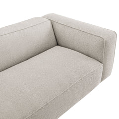 Auren 88 Inch Lattice Bouclé Upholstered Sofa by Modway - Fog