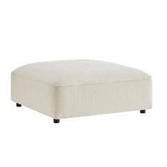 Auren Lattice Bouclé Upholstered Ottoman by Modway - Cream