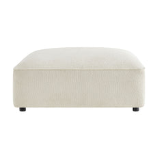 Auren Lattice Bouclé Upholstered Ottoman by Modway - Cream