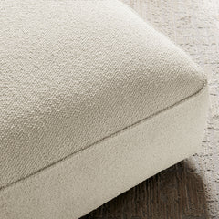 Auren Lattice Bouclé Upholstered Ottoman by Modway - Cream