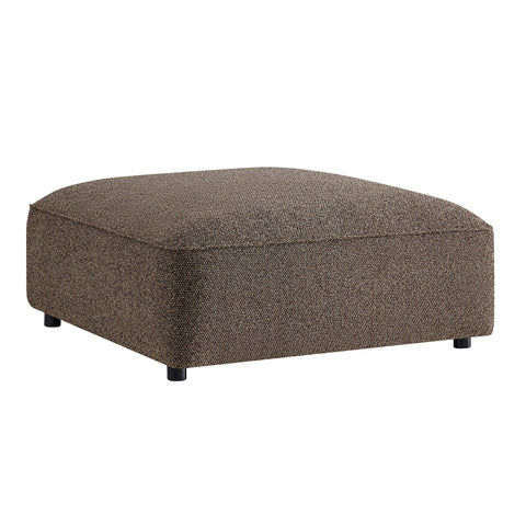 Auren Lattice Bouclé Upholstered Ottoman by Modway - Earth