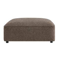 Auren Lattice Bouclé Upholstered Ottoman by Modway - Earth
