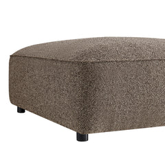 Auren Lattice Bouclé Upholstered Ottoman by Modway - Earth