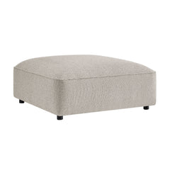 Auren Lattice Bouclé Upholstered Ottoman by Modway - Fog