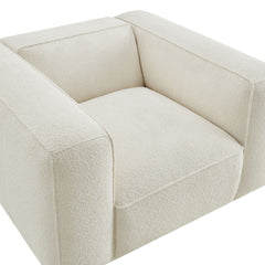Auren Lattice Bouclé Upholstered Accent Chair by Modway - Cream