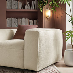Auren Lattice Bouclé Upholstered Accent Chair by Modway - Cream