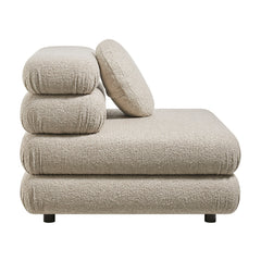 Jubilee 3-Piece Upholstered 3-Piece Modular Sofa Set by Modway - Linen