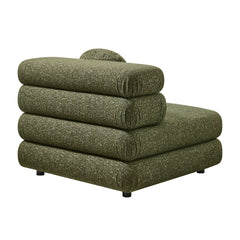 Jubilee 5-Piece Upholstered Modular L-Shaped Sofa Set by Modway - Olive