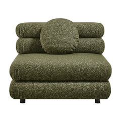 Jubilee 5-Piece Upholstered Modular L-Shaped Sofa Set by Modway - Olive
