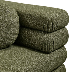 Jubilee 3-Piece Upholstered 3-Piece Modular Sofa Set by Modway - Olive