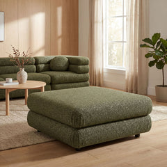 Jubilee Upholstered Ottoman by Modway - Olive