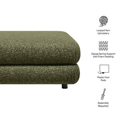 Jubilee Upholstered Ottoman by Modway - Olive