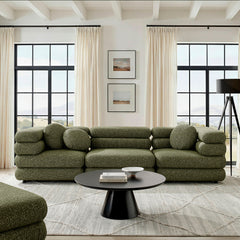 Jubilee 3-Piece Upholstered 3-Piece Modular Sofa Set by Modway - Olive