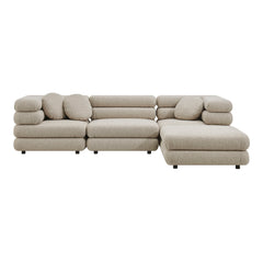 Jubilee 4-Piece Upholstered Modular Sofa Set by Modway - Linen