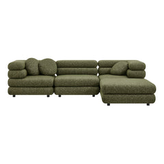 Jubilee 4-Piece Upholstered Modular Sofa Set by Modway - Olive