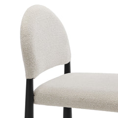 Hayley Upholstered Fabric Counter Stools Set of 2 by Modway - Black Cream