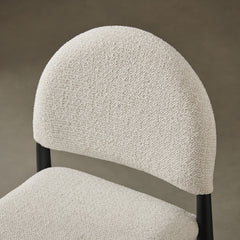 Hayley Upholstered Fabric Counter Stools Set of 2 by Modway - Black Cream