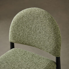 Hayley Upholstered Fabric Counter Stools Set of 2 by Modway - Black Leaf