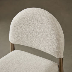 Hayley Upholstered Fabric Counter Stools Set of 2 by Modway - Brass Cream