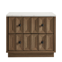 Mabry 23 Inch Geometric Faceted Two Drawer Nightstand by Modway - Walnut