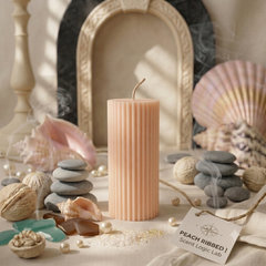 Ribbed Short Candle
