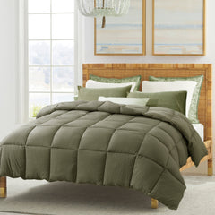 Kasentex Reversible All-Season Comforter Twin/Queen/King - Cozy Down Alternative Bedding